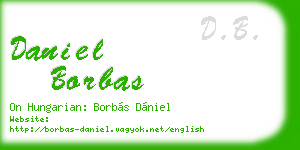 daniel borbas business card