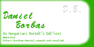 daniel borbas business card